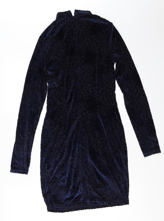 PRETTYLITTLETHING Womens Blue Bodycon Size 10
