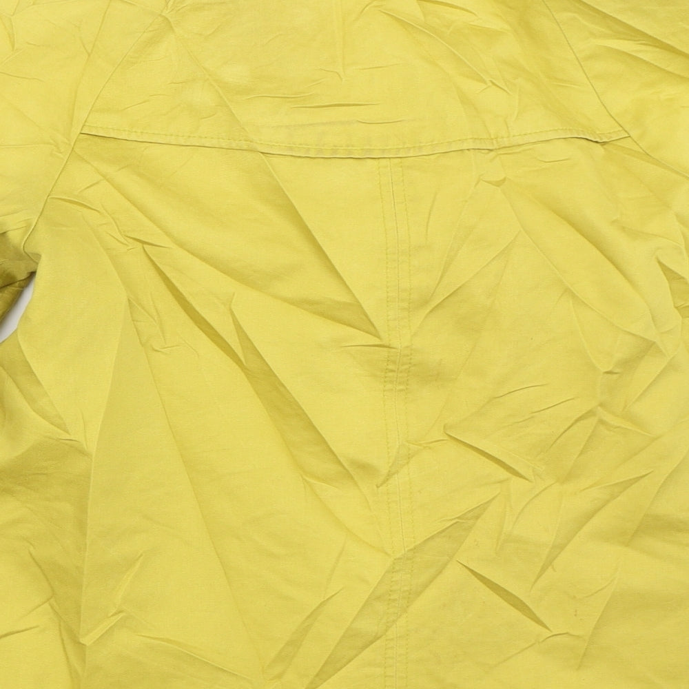 Womens UK Size 10 Marks and Spencer Yellow Pea Coat