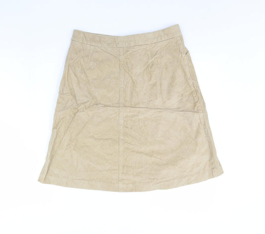 Gap Womens Beige  Corduroy Mini Skirt Size 4