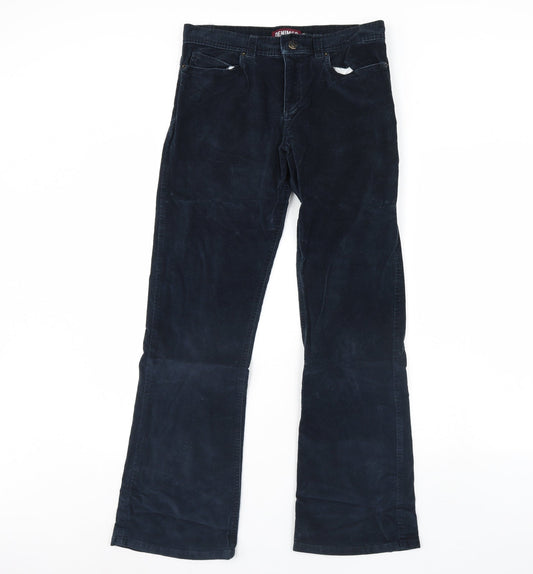 Womens UK Size 10 Denim & Co. Regular Fit Blue Trousers