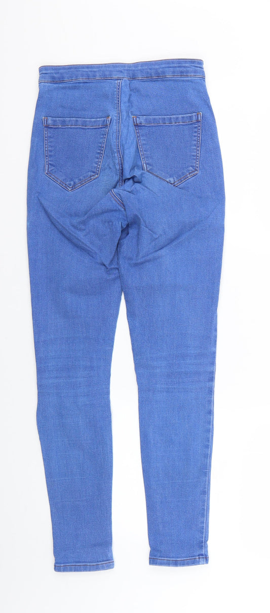 Topshop Womens Blue Jegging Trousers Size 26 L26 in