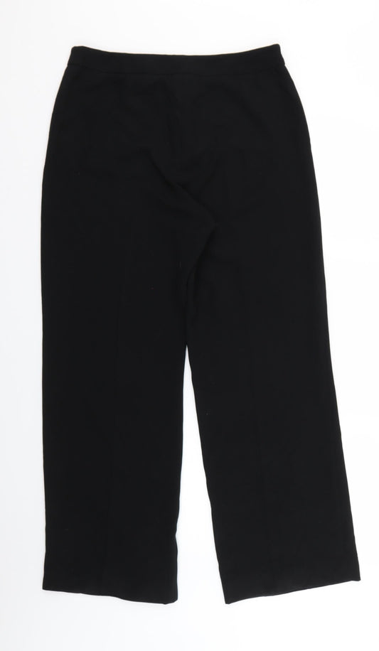 Womens UK Size 12 Principles Regular Fit Chino Black Trousers
