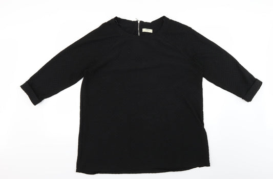 Papaya Womens Black Basic Blouse Size 18