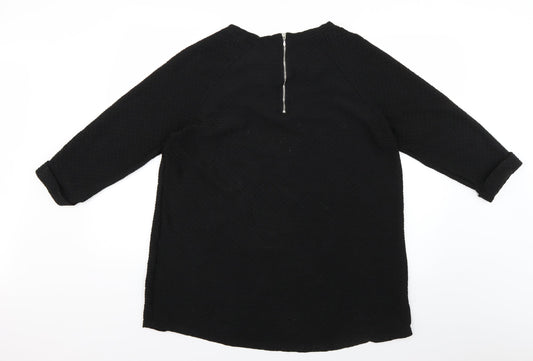 Papaya Womens Black Basic Blouse Size 18
