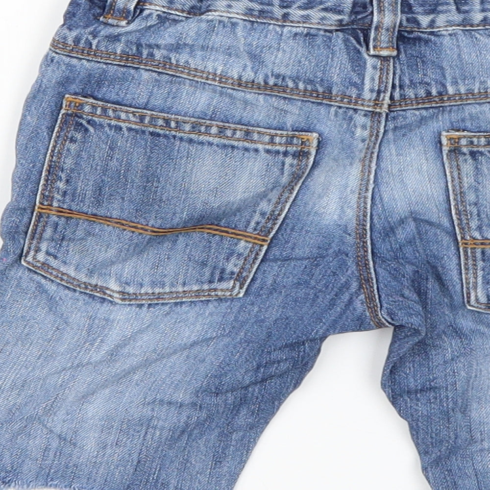Next Boys Blue Chino Shorts Size 3-4 Years
