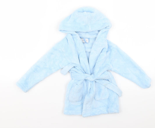 Earlydays Baby Blue Colourblock Babydoll Gown Size 12-18 Months