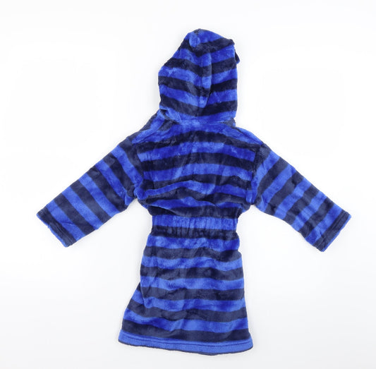 Marks and Spencer Boys Blue Striped Robe Size 2-3 Years