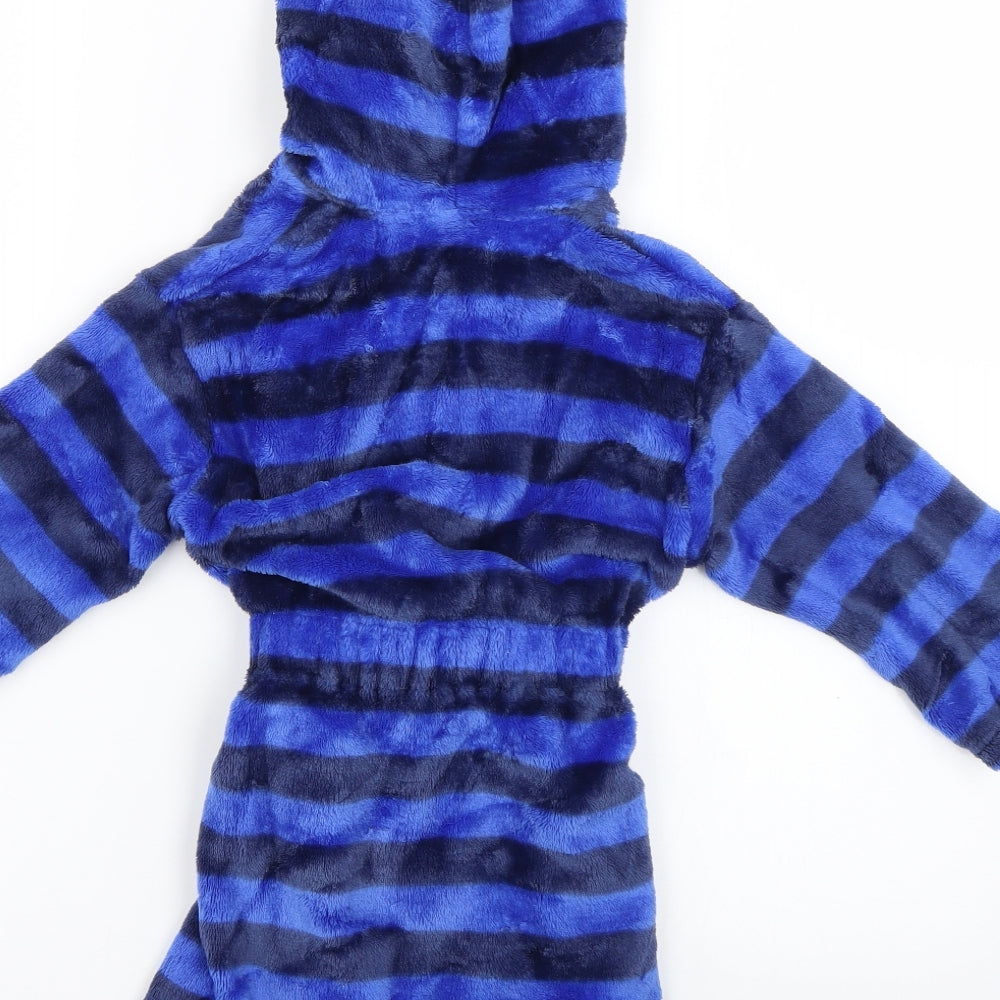 Marks and Spencer Boys Blue Striped Robe Size 2-3 Years