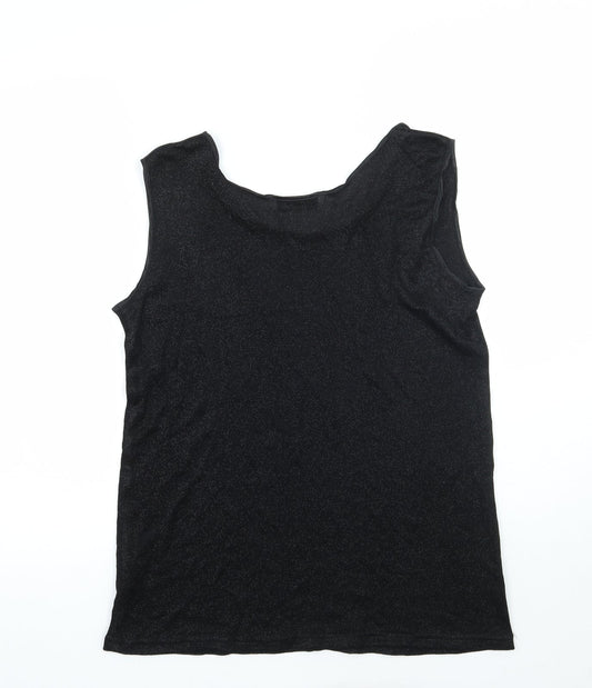 Womens UK Size 16 Gerry Weber Black Basic Tank