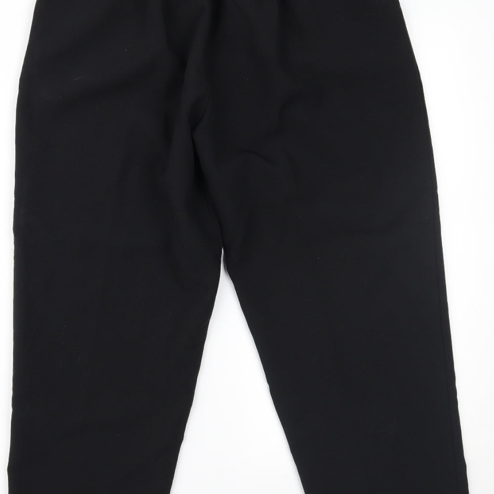 Classic Womens Black Trousers Size 10 L23 in