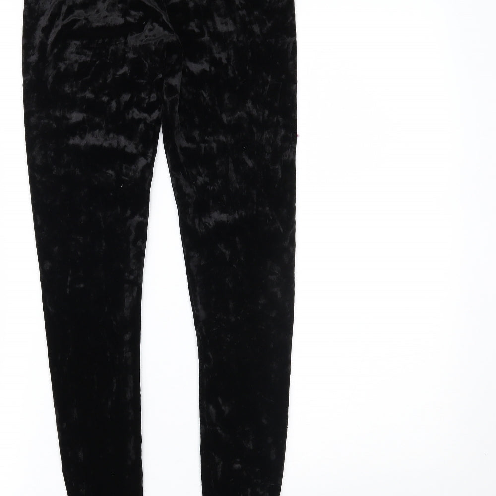 Womens UK Size M FOREVER 21 Black Leggings