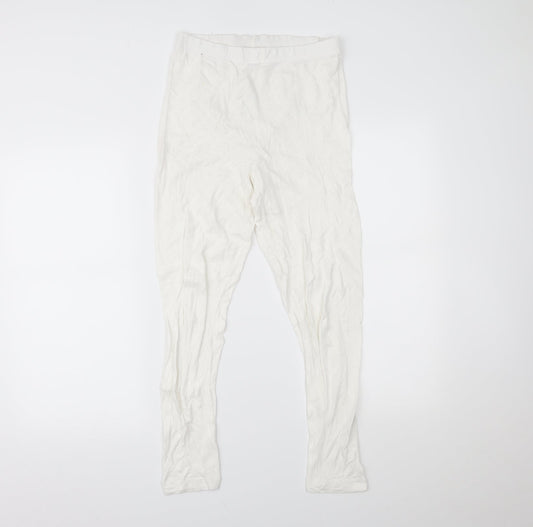 Additional front view of ASOS women’s white jeans, size UK 10, 22-inch leg