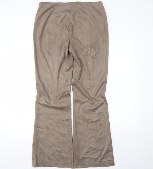 Womens UK Size 14 NEXT Regular Fit Beige Trousers