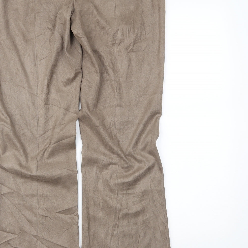 Womens UK Size 14 NEXT Regular Fit Beige Trousers