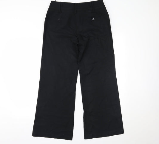 Womens UK Size 12 DUNNES Regular Fit Black Trousers