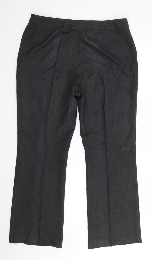 Womens UK Size 16 Marks and Spencer Regular Fit Grey Trousers