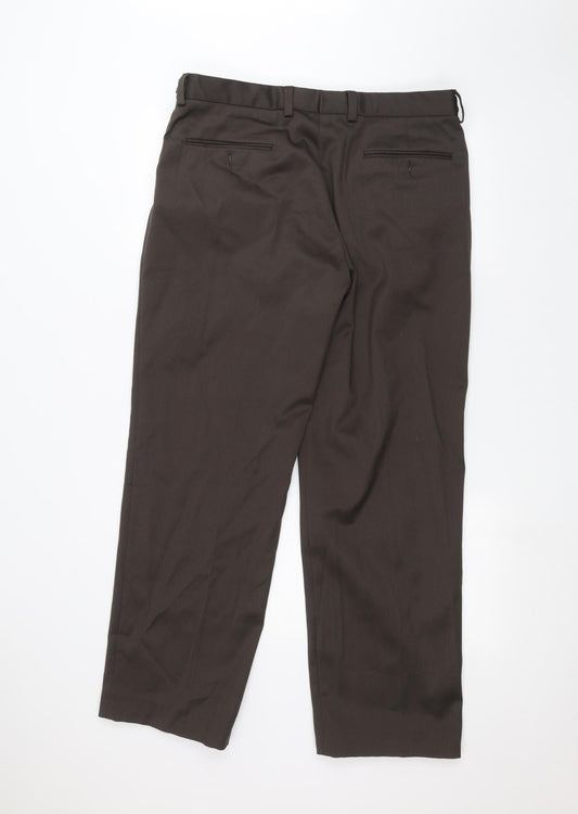 Prestige collection Mens Brown Trousers Size 38 in L30 in