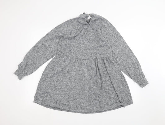 New Look Womens Grey A-Line Size 10