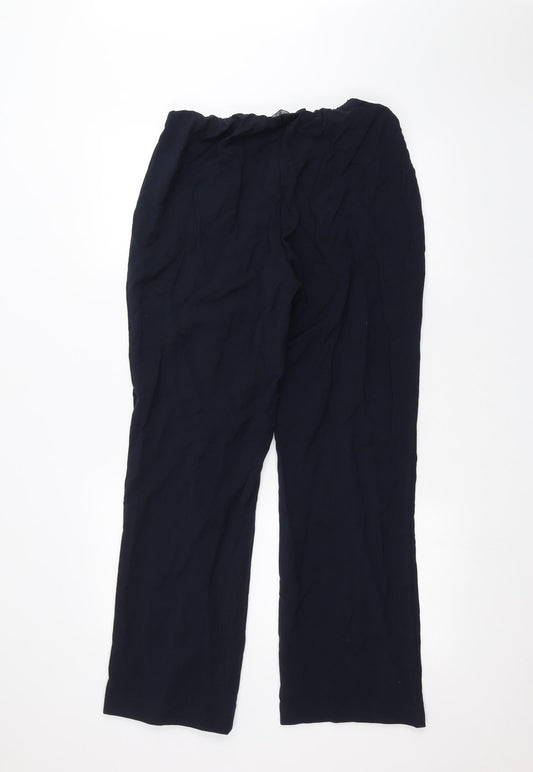 Classic Womens Blue Trousers Size 14 L27 in