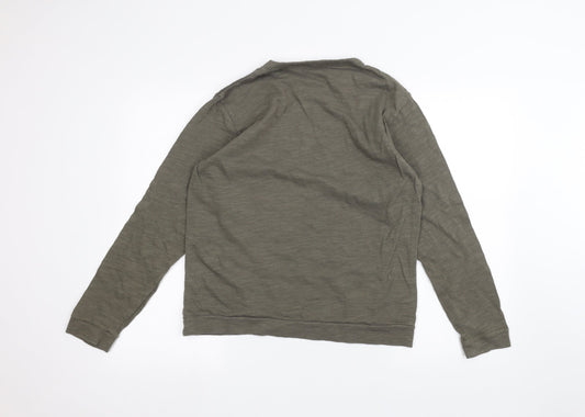 Preworn Mens Green Pullover Jumper Size M