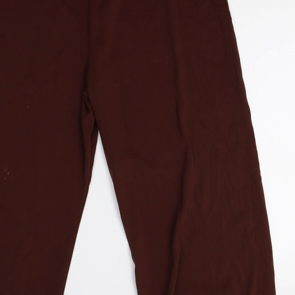 Womens UK Size 16 Dorothy Perkins Regular Fit Brown Trousers