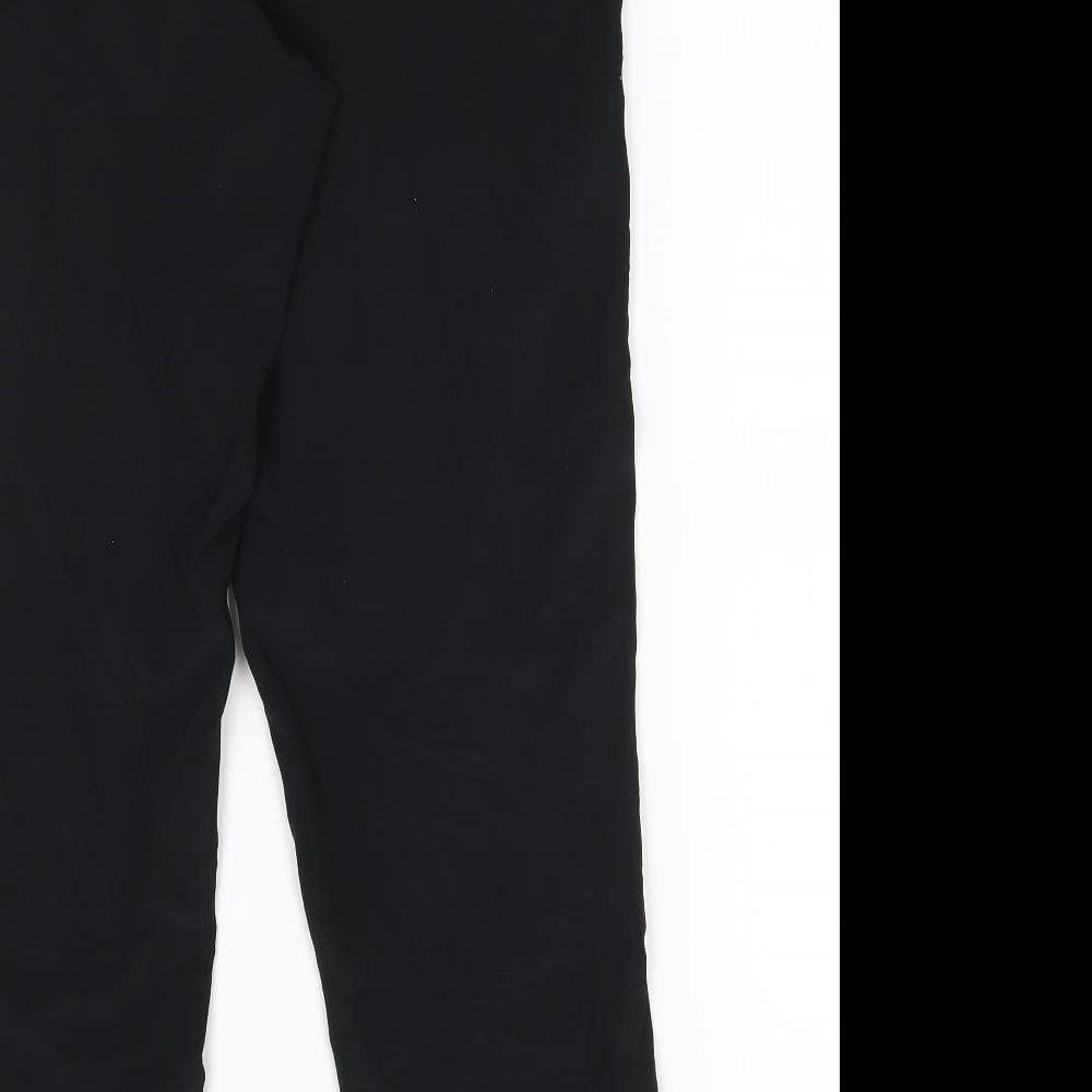 Womens UK Size 6 M&S Regular Fit Sweatpants Black Trousers