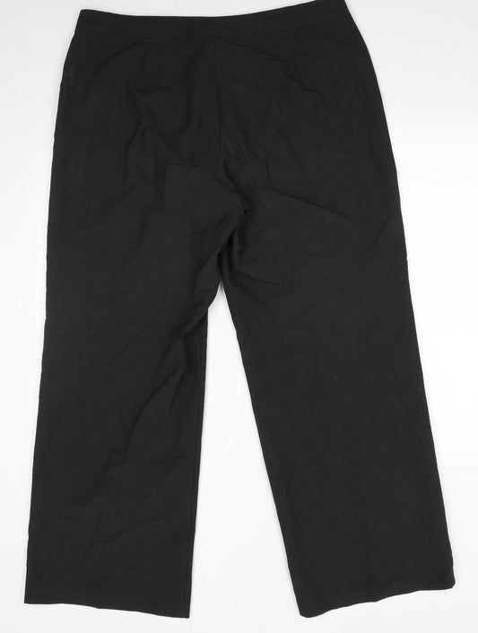 Womens UK Size 16 M&S Regular Fit Grey Trousers