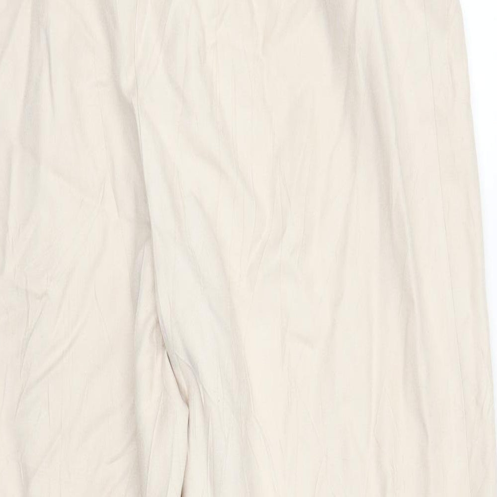 New Look Womens Beige Trousers Size 14 L25 in -