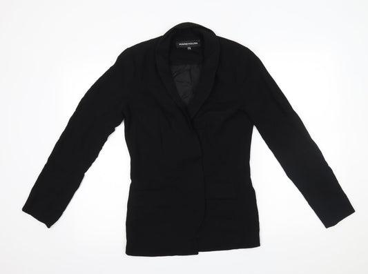 Womens UK Size 10 Warehouse Regular Black Blazer