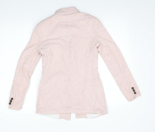 H&M Womens Pink Jacket Blazer Size 4