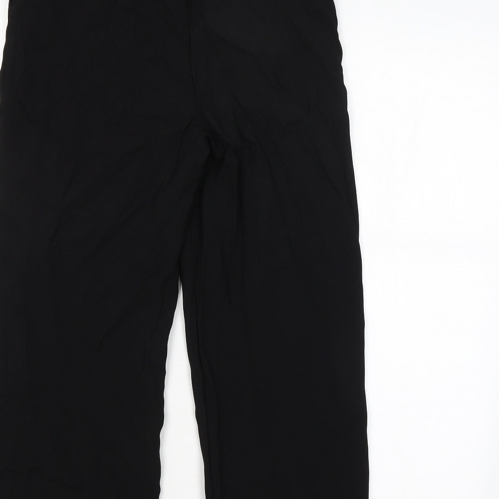 Womens UK Size 8 F&F Regular Fit Black Trousers