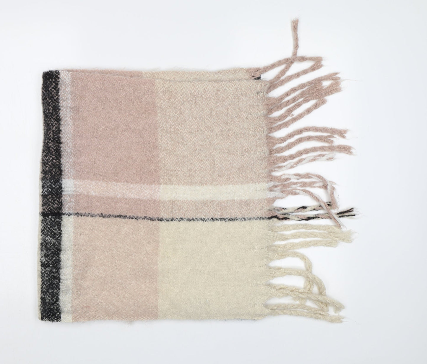 Prteworn Womens Beige Check Shawl/Wrap