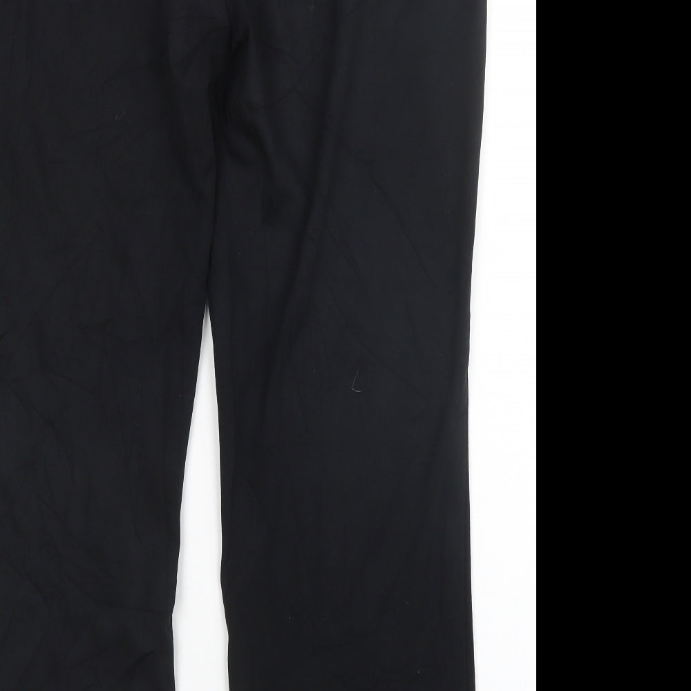 Womens UK Size 16 M&S Regular Fit Sweatpants Black Trousers