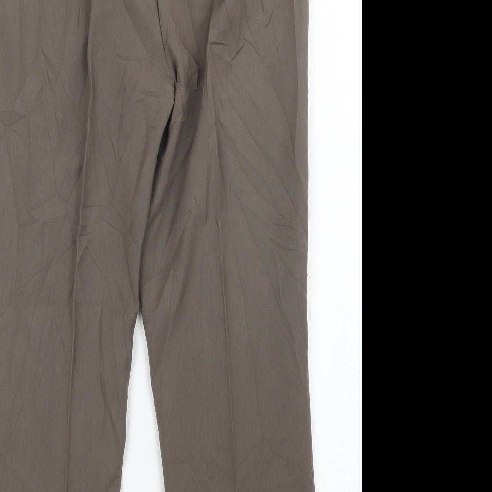 Womens UK Size 10 Julipa Regular Fit Green Trousers