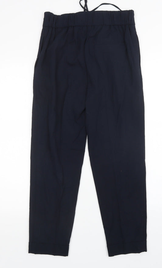Womens UK Size 8 M&S Regular Fit Blue Trousers