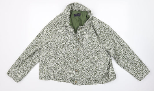 Womens UK Size 12 M&S Green Jacket