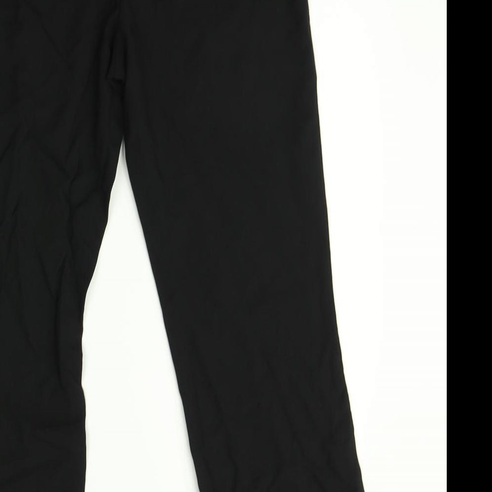 George Womens Black Trousers Size 12 L28 in