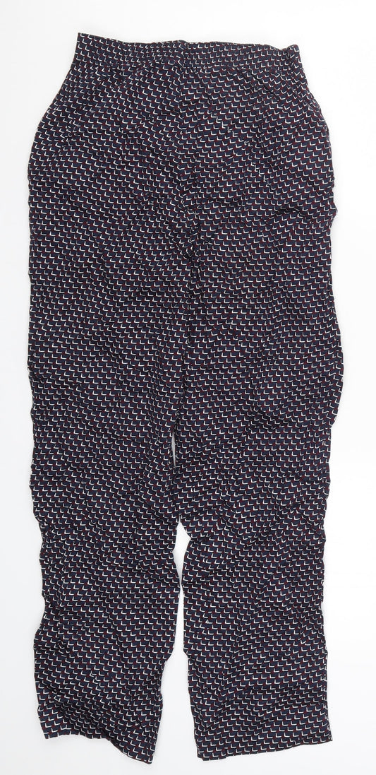 Womens UK Size S Marks and Spencer Regular Fit Red Trousers
