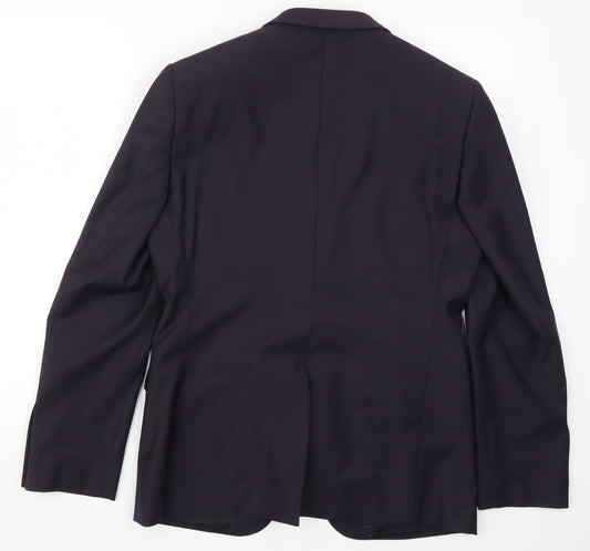 West End Mens Blue Jacket Suit Jacket Size 38