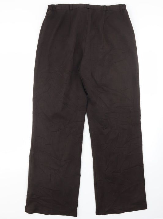 Womens UK Size 16 VINCI Regular Fit Brown Trousers