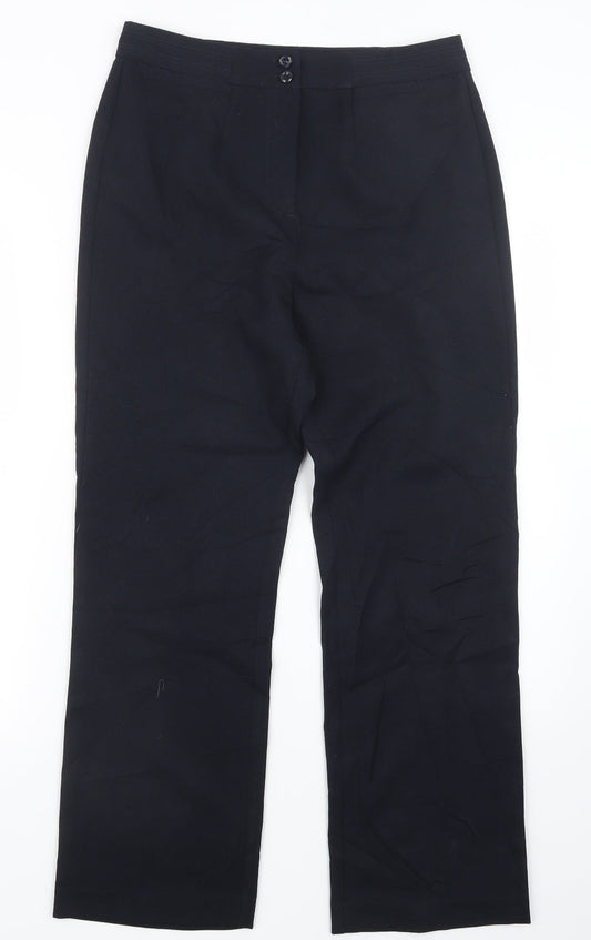 Womens UK Size 10 Isle Regular Fit Blue Trousers