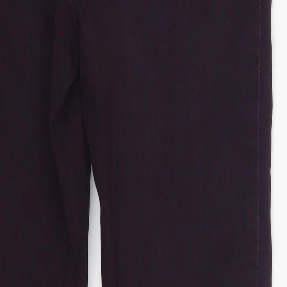 M&Co Womens Purple Denim Skinny Jeans Size 8 L26 in
