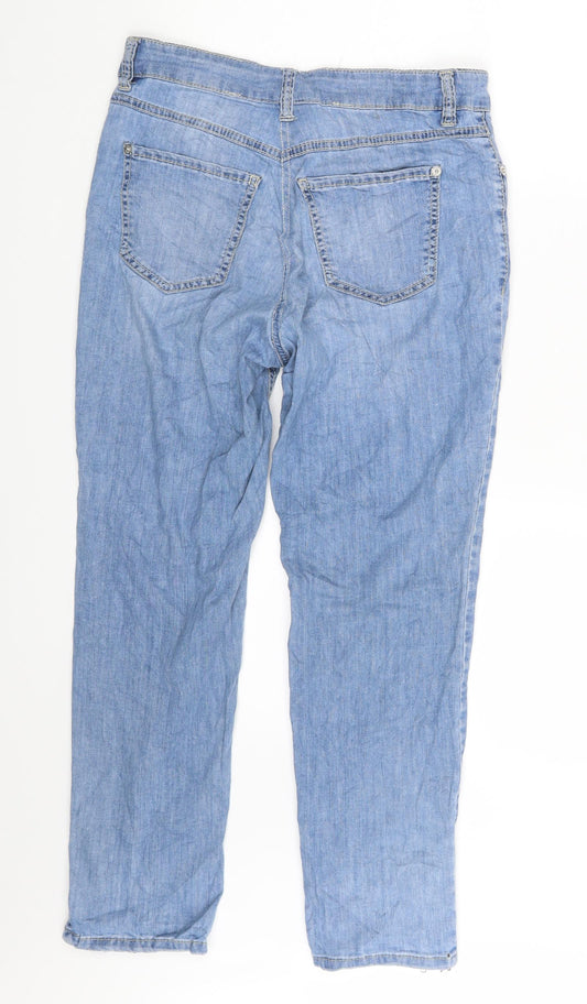 Mac Womens Blue  Denim Straight Jeans Size 28 in L25 in