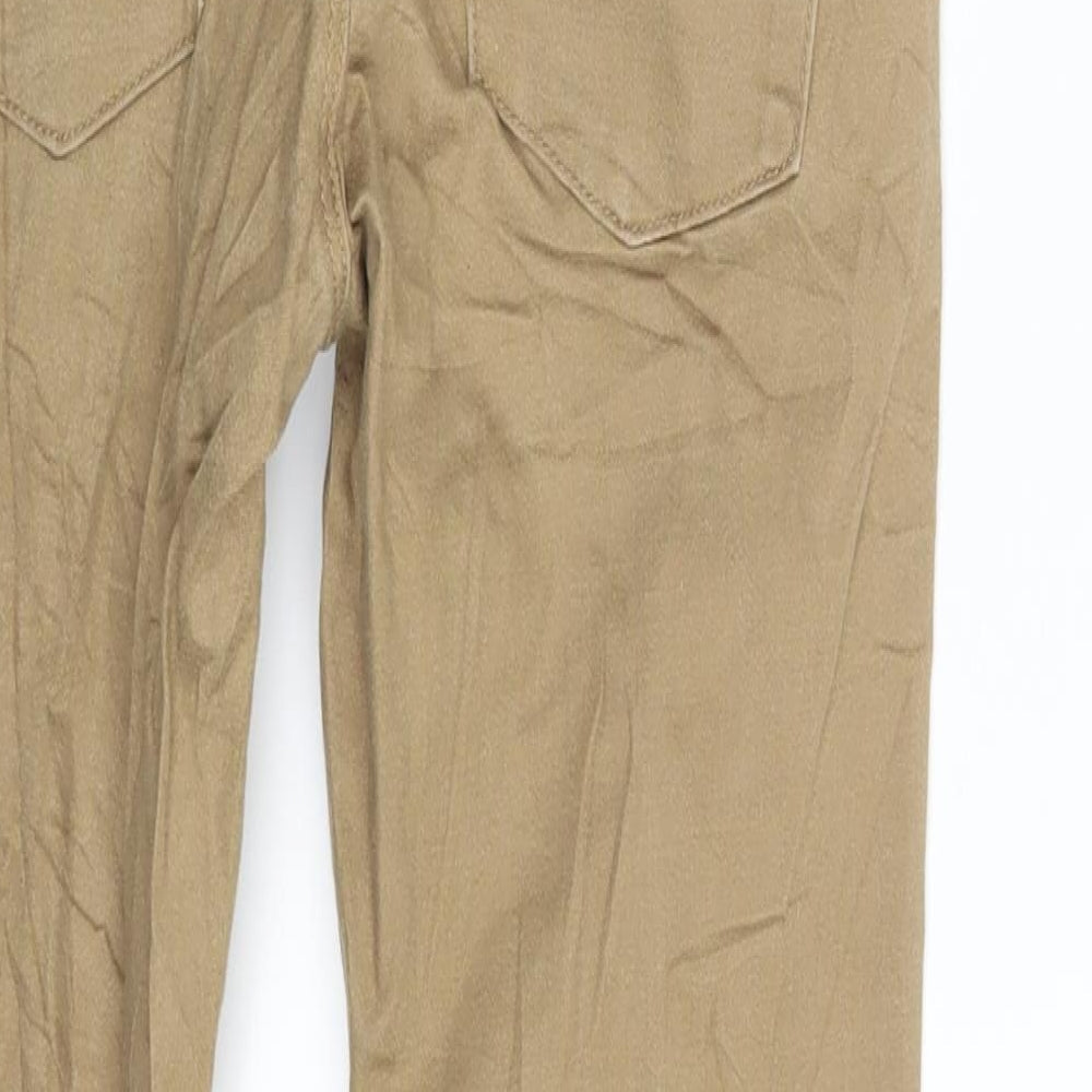 Womens UK Size XS Cropp Slim Fit Skinny Beige Jeans