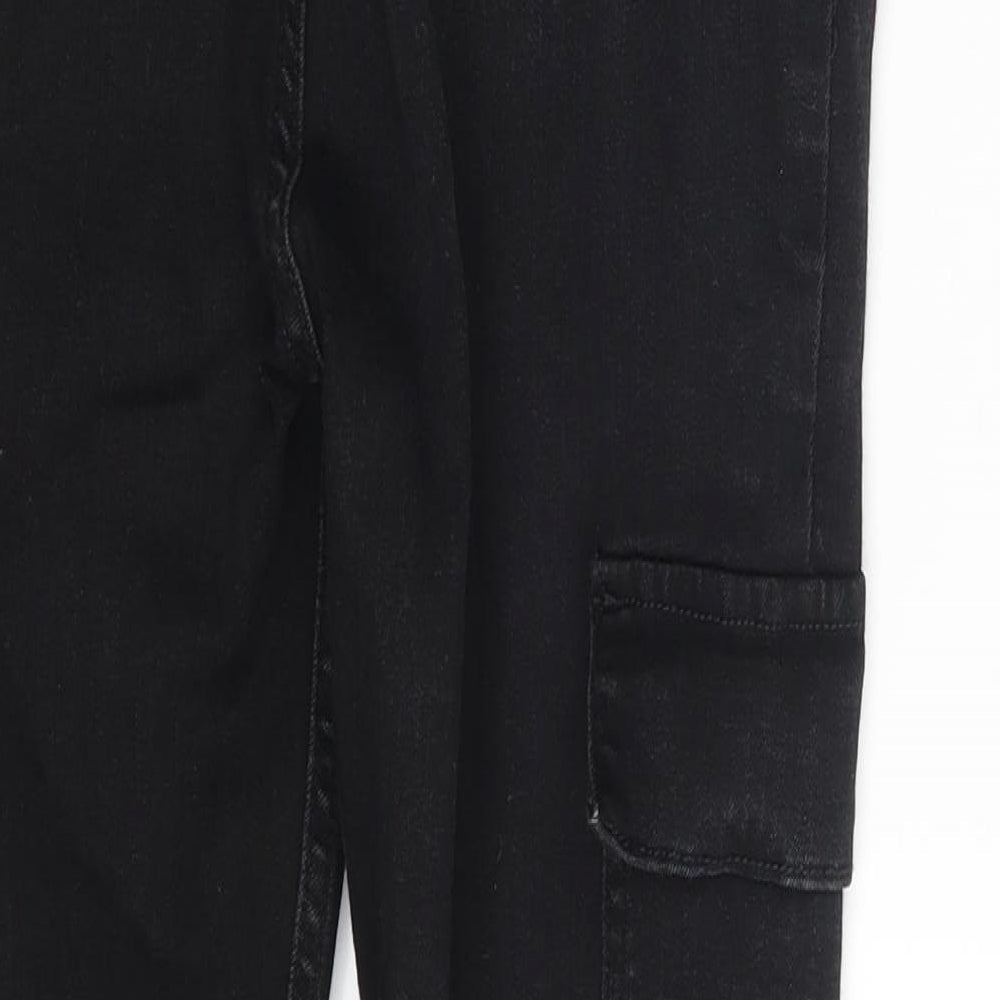 New Look Womens Black Denim Skinny Jeans Size 12 L25 in