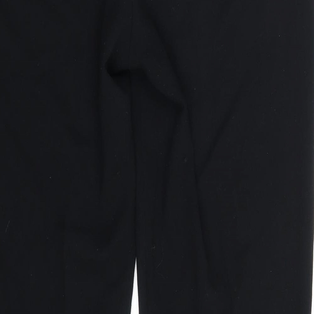 Womens UK Size 12 M&S Regular Fit Black Trousers