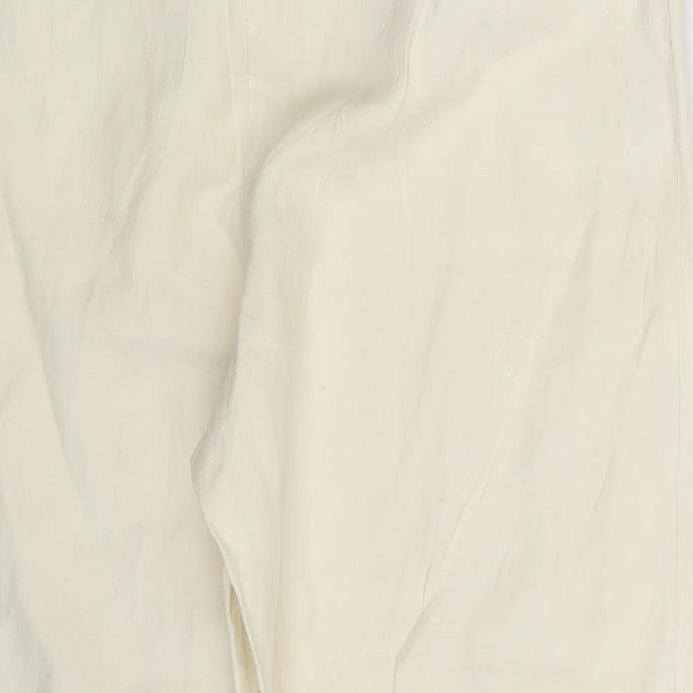 Womens UK Size 26 in Preworn Regular Fit Ivory Trousers