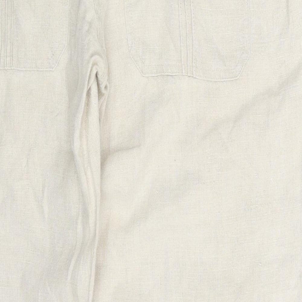 Popin Womens Beige Trousers Size XL L32 in