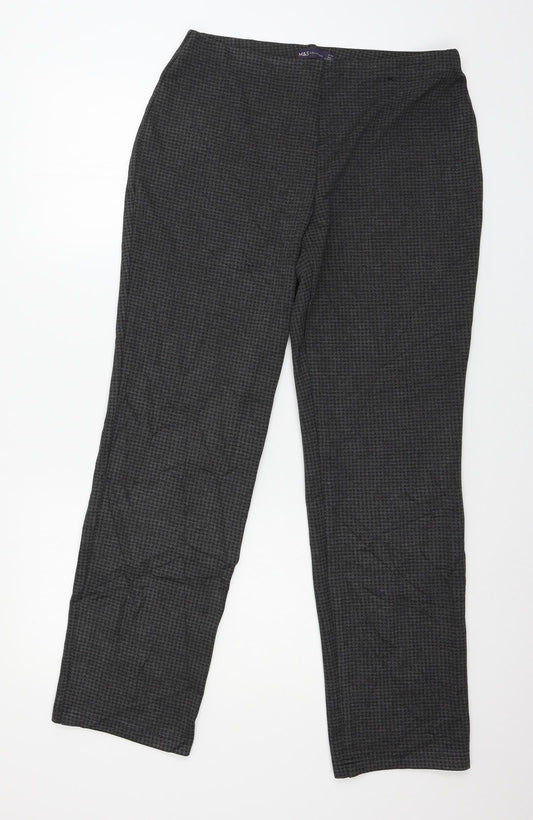 Womens UK Size 12 Marks and Spencer Regular Fit Grey Trousers
