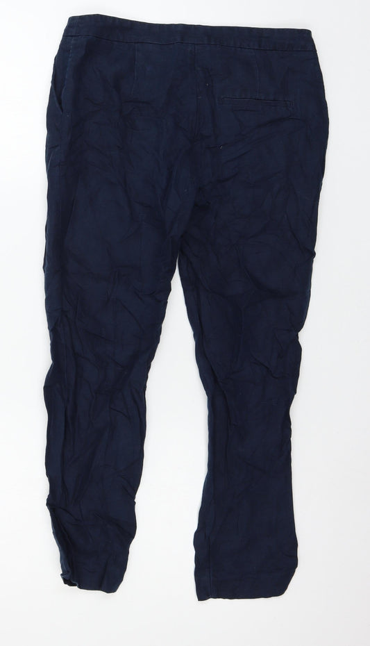 Womens UK Size 6 H&M Regular Fit Blue Trousers